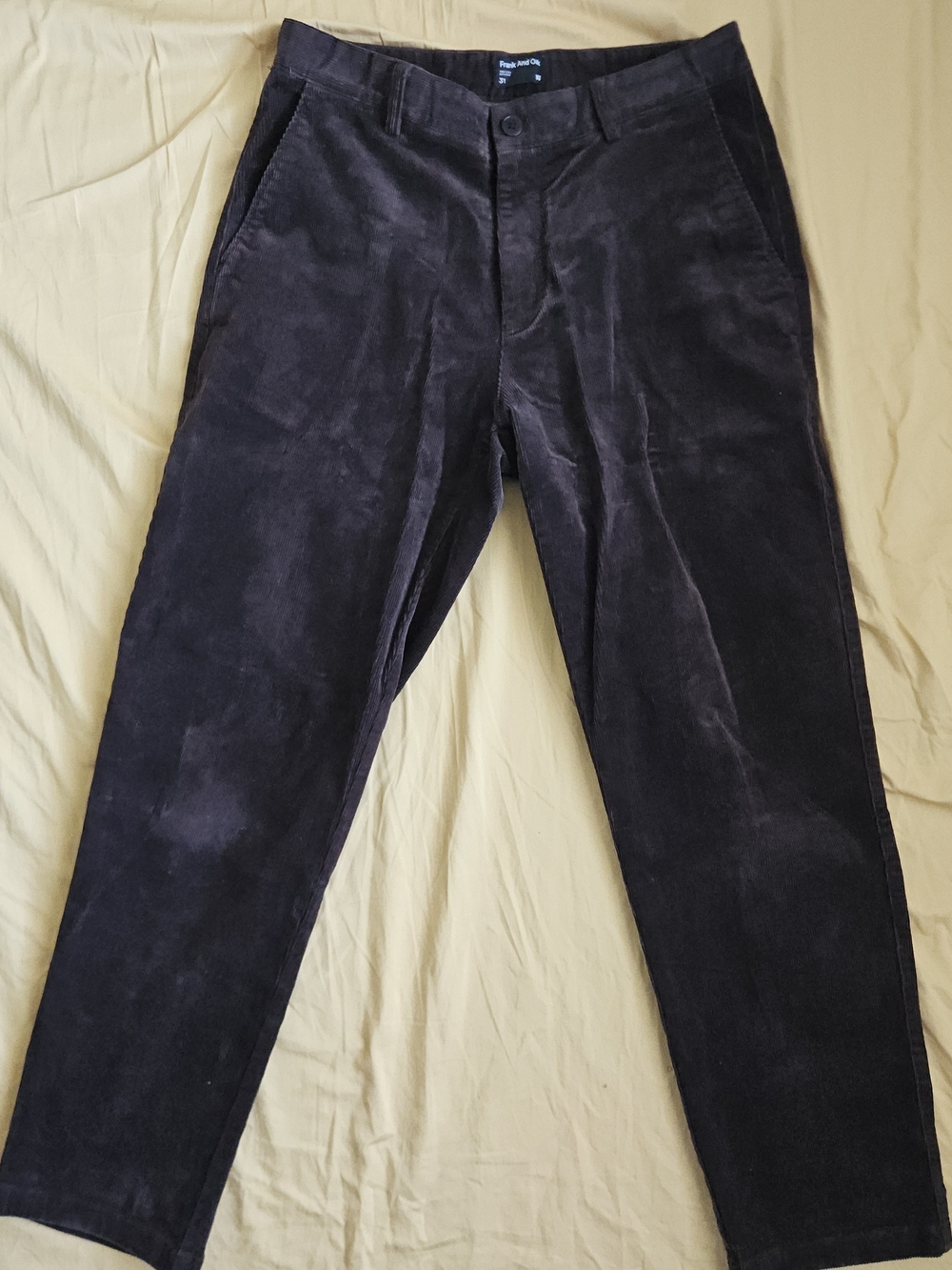 Frank & Oak Men's Corduroy Pants in Dark Brown - Picture 5 of 7